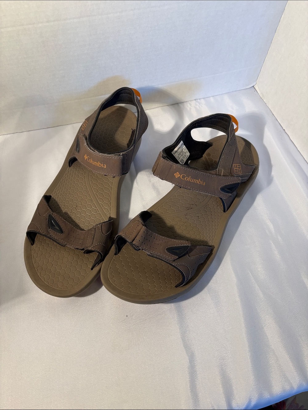 Columbia Brown and Orange Men's Sport Sandals